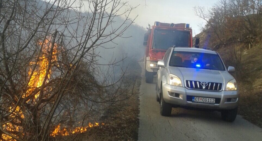 Cetinje: Gori kuća u Bijelim Poljanama, a u Dobrskom selu vinogradi
