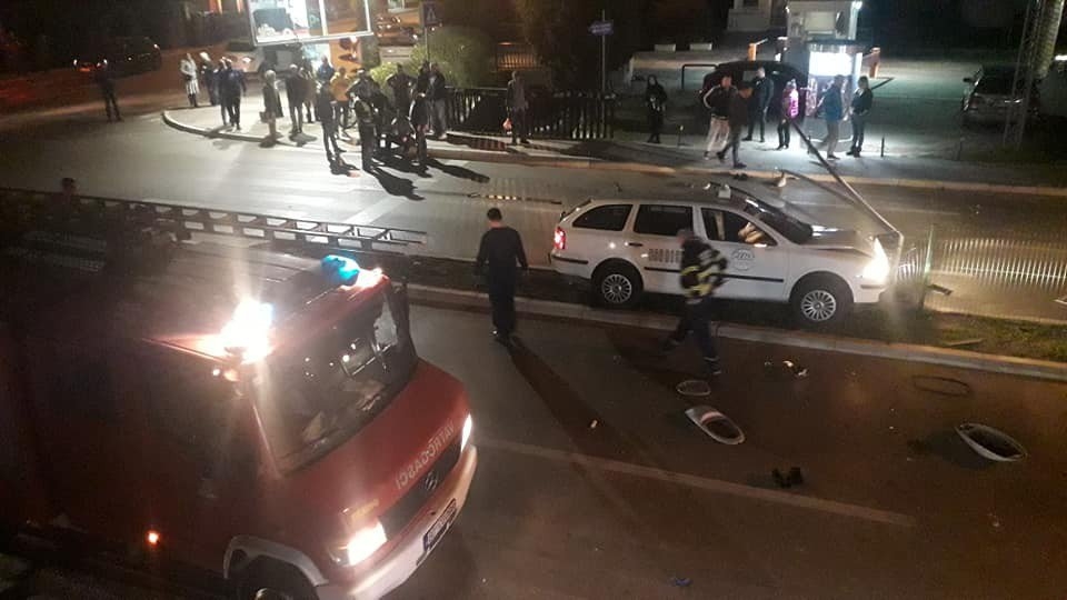 Saobraćajna nezgoda u Budvi, lakše povrijeđen taksista