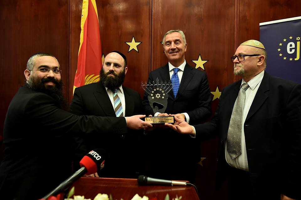 Đukanoviću uručena nagrada Kralj David: Crna Gora ponosna što u njoj nikad nije bilo antisemitizma