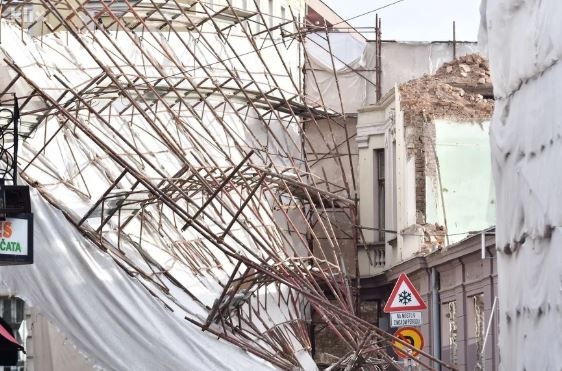 Sarajevo: Srušila se skela sa austrougarske zgrade