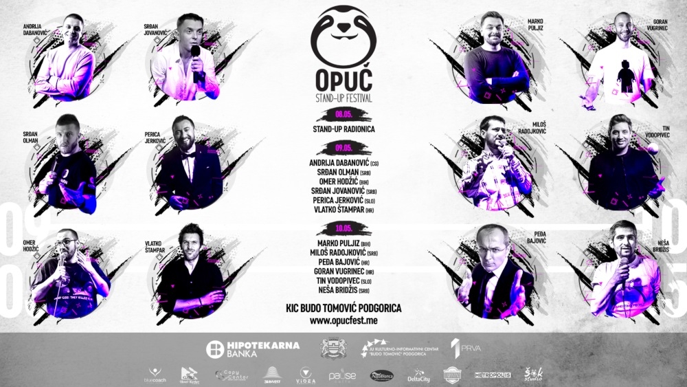 Regionalni stand-up festival “Opuč” od 08-10. maja u Podgorici