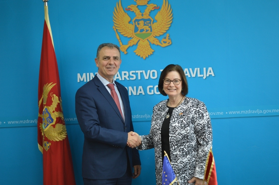 Hrapović sa ambasadorkom SAD: Podrška SAD zdravstvenom sistemu, Amerikanci donirali 370.000 eura