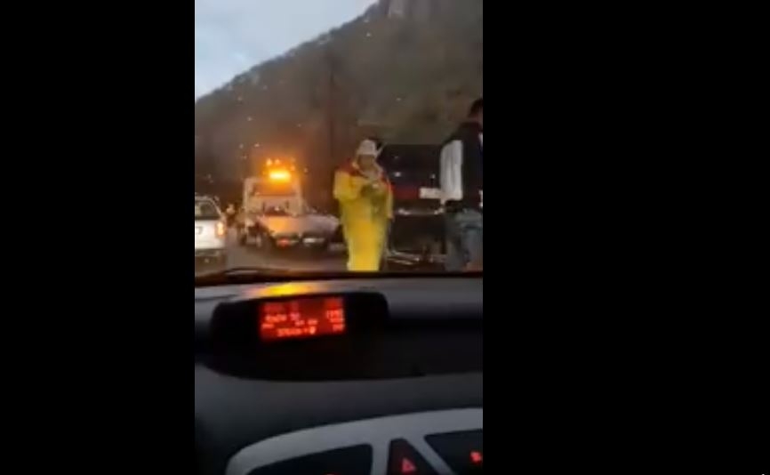 Prevrnuo se automobil na putu Mojkovac- Kolašin