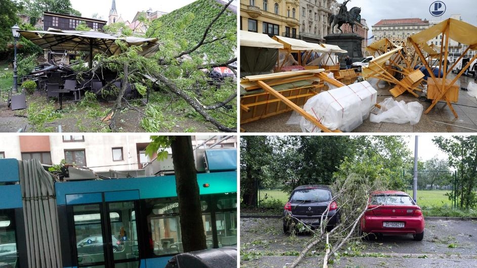 Haos u Hrvatskoj: Orkanski vjetar čupao stabla i krovove, povrijeđeno dvoje ljudi