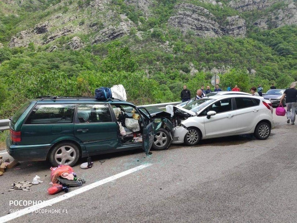 Udes na putu Podgorica – Kolašin,pet osoba povrijeđeno
