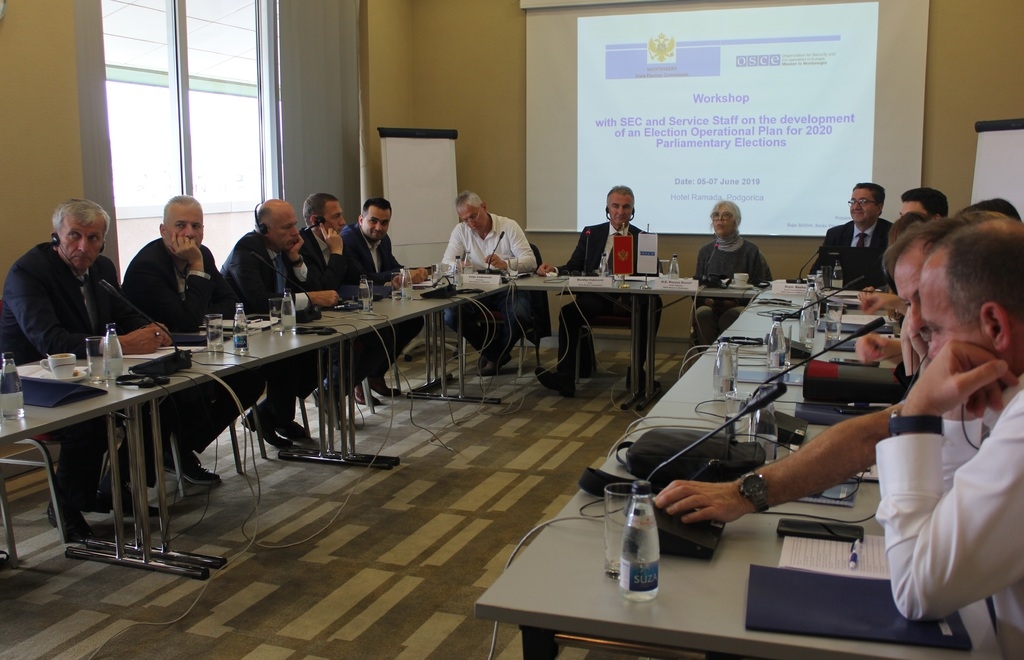 Izrada izbornog operativnog plana za crnogorsku Državnu izbornu komisiju u fokusu OEBS-ovog seminara