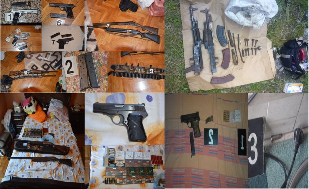 Uhapšeni Podgoričani: Pretresom stanova pronađena dva automata, pet pušaka, šest pištolja…