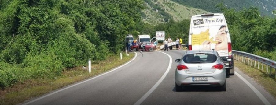Saobraćajna nezgoda na putu Danilovgrad- Nikšić: Povrijeđene tri osobe