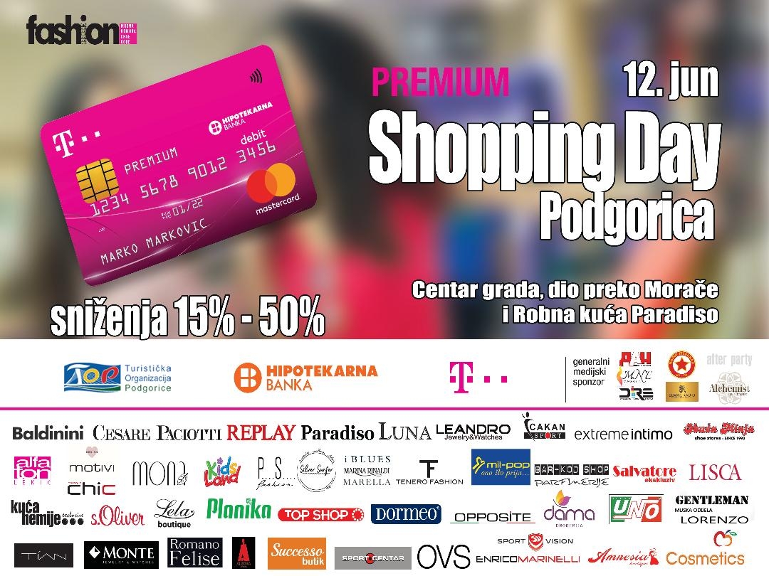PREMIUM SHOPPING DAY PODGORICA: 12. juna popusti i do 50 odsto tokom cijelog dana