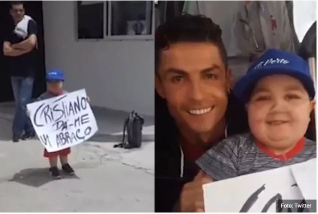 VIDEO: Ronaldo zaustavio autobus kako bi zagrlio dječaka koji boluje od leukemije