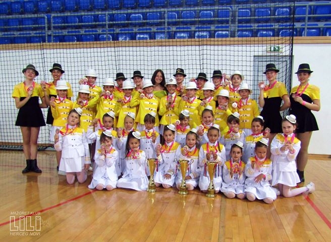 Mažoret klub Lili Montenegro sa četiri zlata i jednom bronzom u Baru