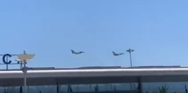 VIDEO: Vojni avioni iznad Podgorice