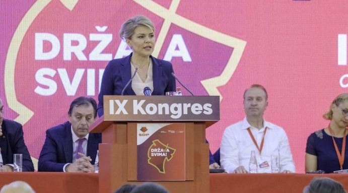 Vuksanović Stanković i zvanično na čelu SDP-a: Kompromis u politici mora da postoji, oni koji drugačije misle nijesu nam neprijatelji