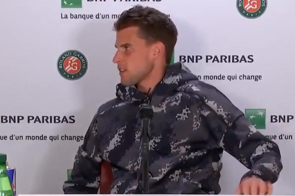 Dominik Tim pobjesnio na konferenciji za medije: Ja sad moram da izađem iz sale jer dolazi Serena Vilijams? Da li se vi šalite?