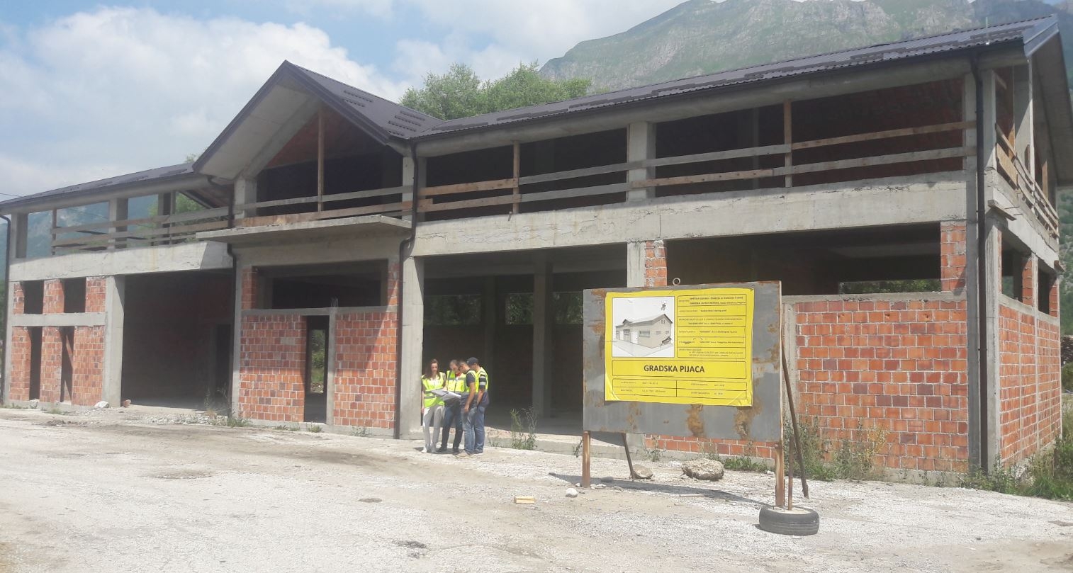 Gusinje: Završna faza izgradnje gradske pijace počinje u ponedjeljak
