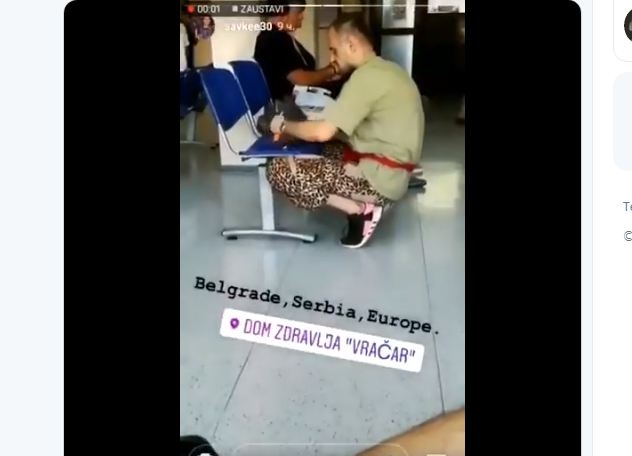 Uznemirujući VIDEO: Muškarac se drogira u čekaonici beogradskog Doma zdravlja