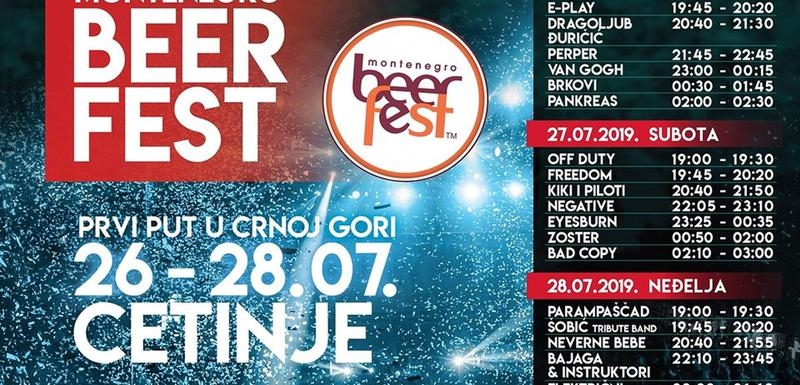 Spektakl na Cetinju: Više od 23 sata muzike na “Montenegro Beer Fest-u”