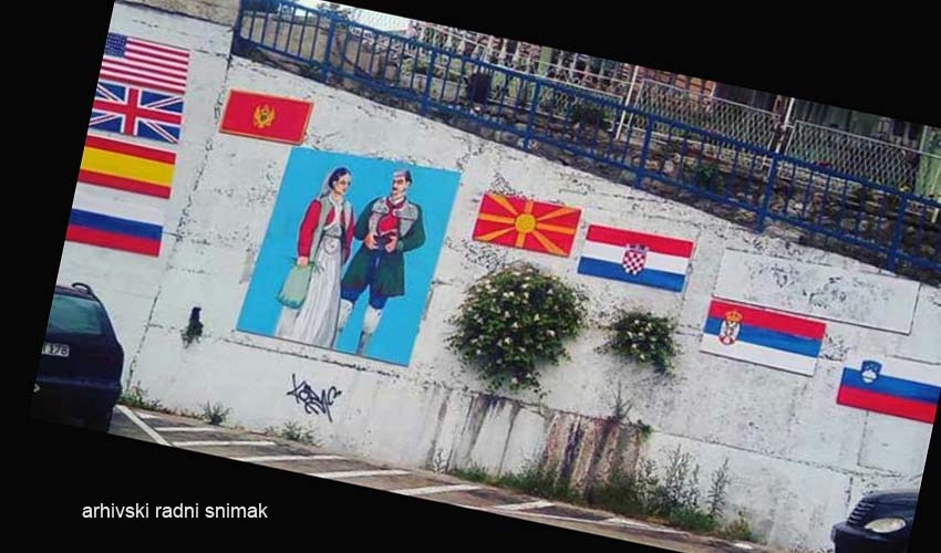 Bar: Opština će platiti obnovu uništenih murala sa zastavama Srbije i Albanije
