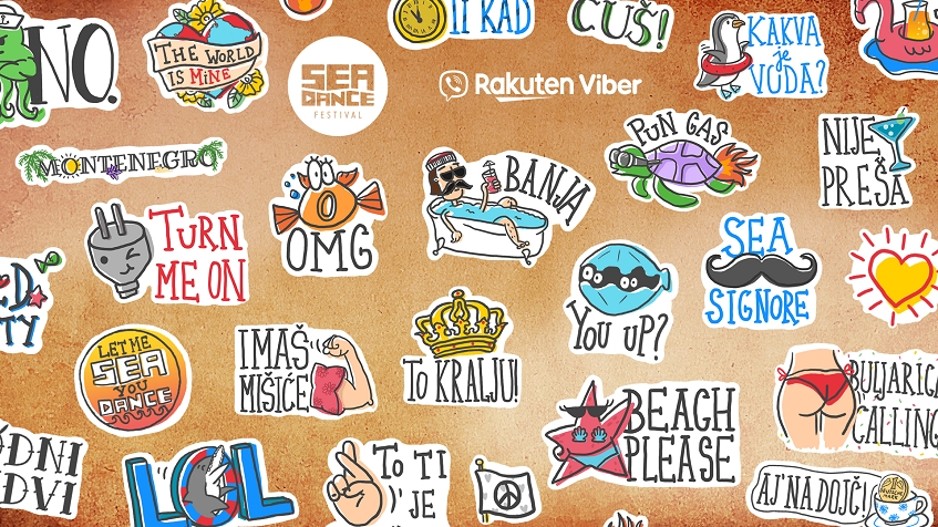 EXIT predstavlja ljepote Crne Gore kroz Sea Dance stikere na Rakuten Viberu za preko milijardu korisni-ka širom svijeta!