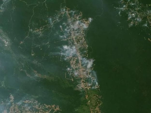 Vatra i dim iz Amazona vide se iz svemira