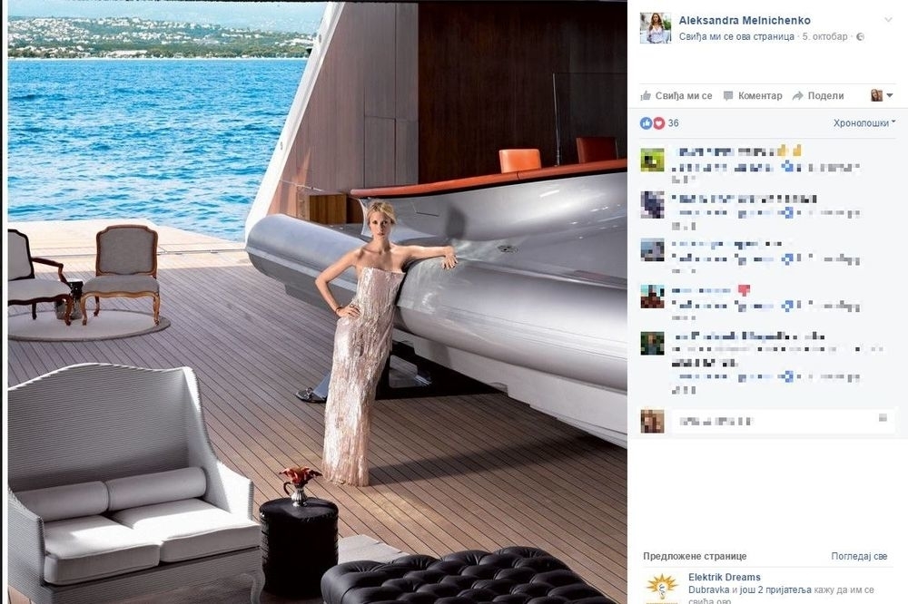 Kakav luksuz: Zavirite u unutrašnjost jahte Sandre Meljničenko – ima 3.747 kvadrata, 54 člana posade, dugačka kao fudbalski teren!