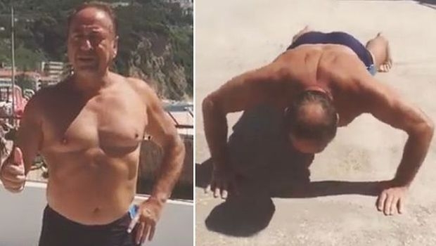 VIDEO: Marinko Rokvić u stilu Švarcenegera, RADI SKLEKOVE KAO OD ŠALE
