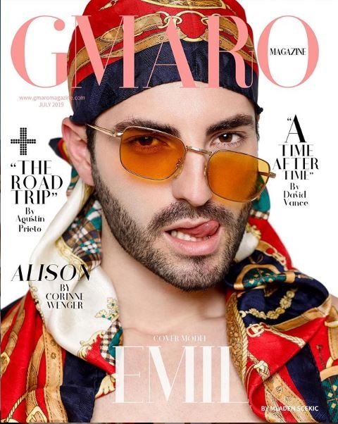 Crnogorac Emil Osmanović na naslovnici korejskog i francuskog modnog magazina