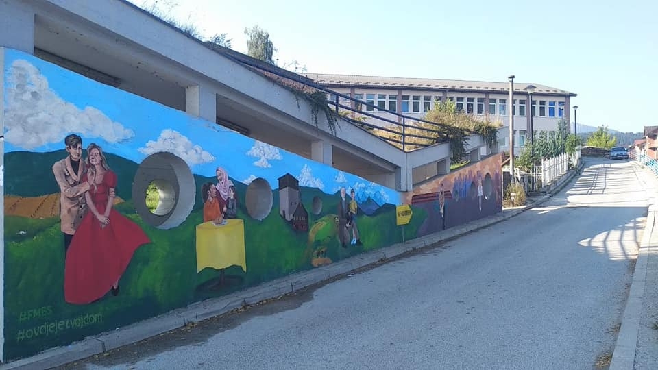 Mladi Rožajci muralom skrenuli pažnju na iseljavanje: “Ovdje je tvoj dom”