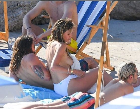 FOTO: Hajdi Klum u toplesu pored djevera