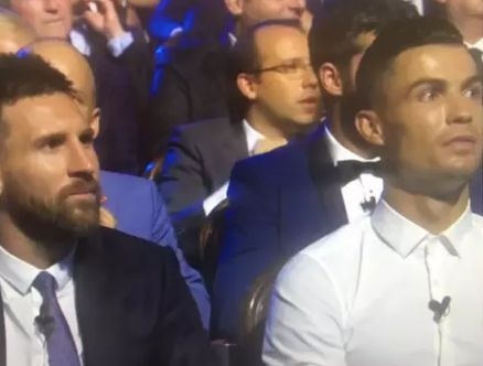 Pogledajte Ronaldov izraz lica kada je Mesi proglašen najboljim napadačem