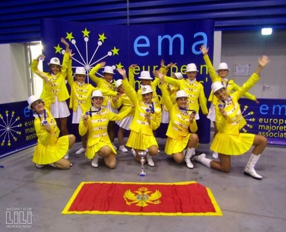 Hercegnovske mažoretke Lili vicešampionke Evrope
