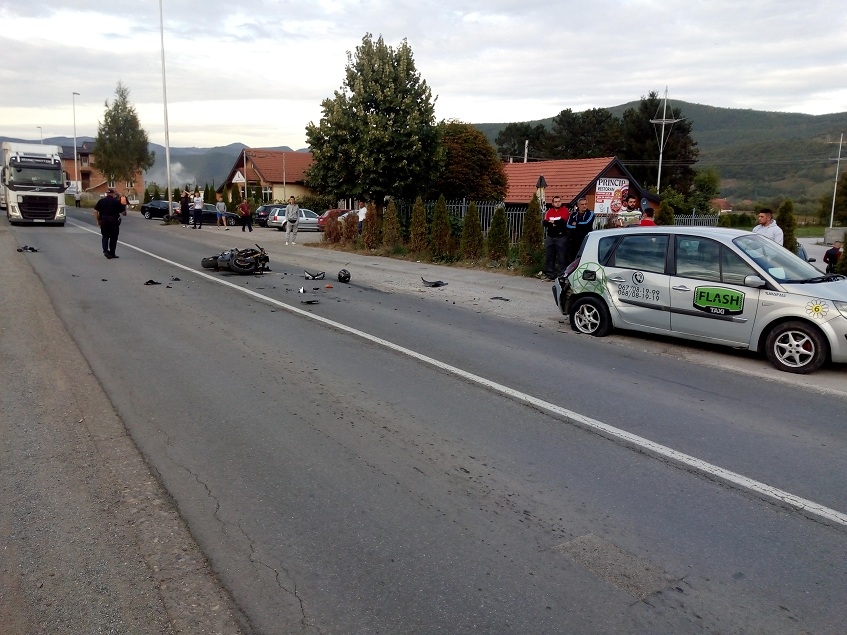 Udes u Bijelom Polju: Motociklista se zakucao u taksi