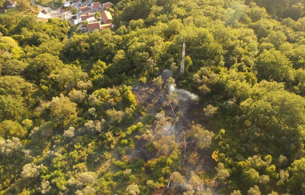 Svaka čast: Vatrogasci i mještani ugasili veliki šumski požar u Tivtu
