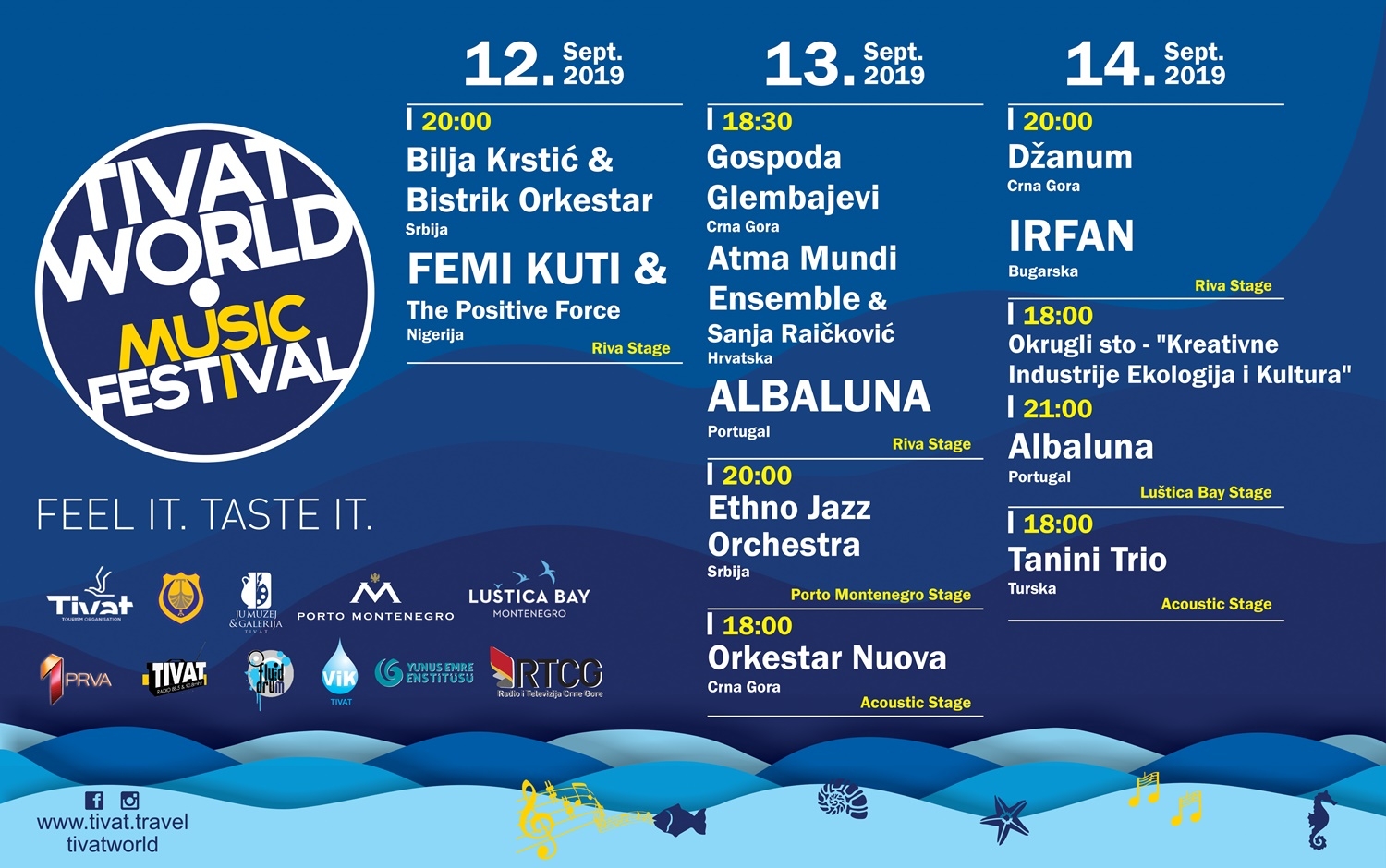 Treći Tivat World festival počinje danas