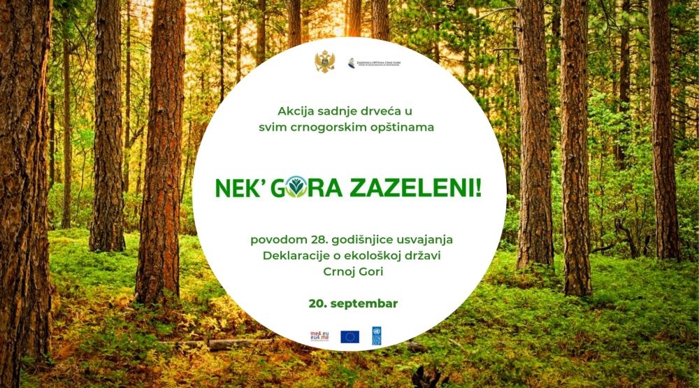 Podgorica se priključuje akciji “Nek’ gora zazeleni”