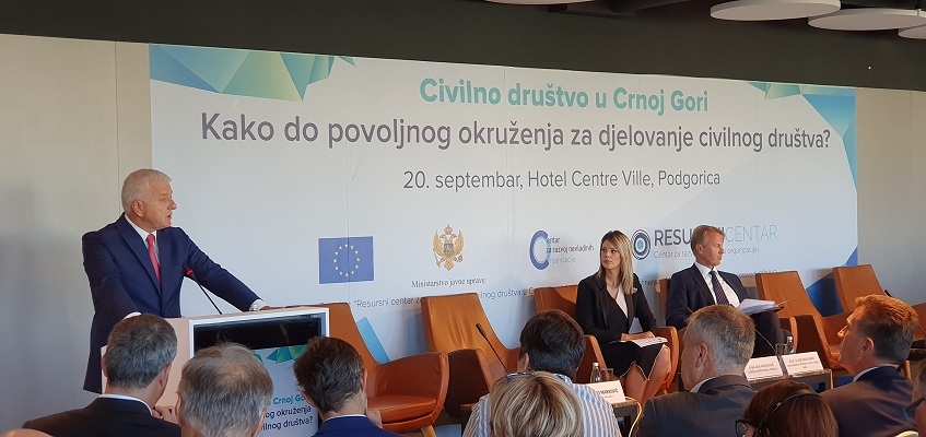 Marković na konferenciji CRNVO: Crnoj Gori je potreban NVO sektor imun na dnevnu politiku