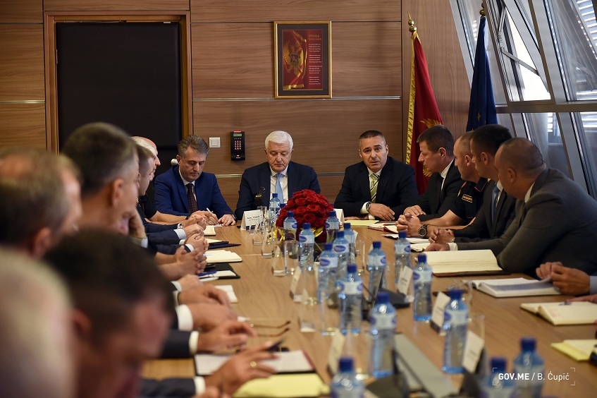 Marković na Kolegijumu Uprave policije: Zahtijevam da beskompromisno zaštitite prije svega državu