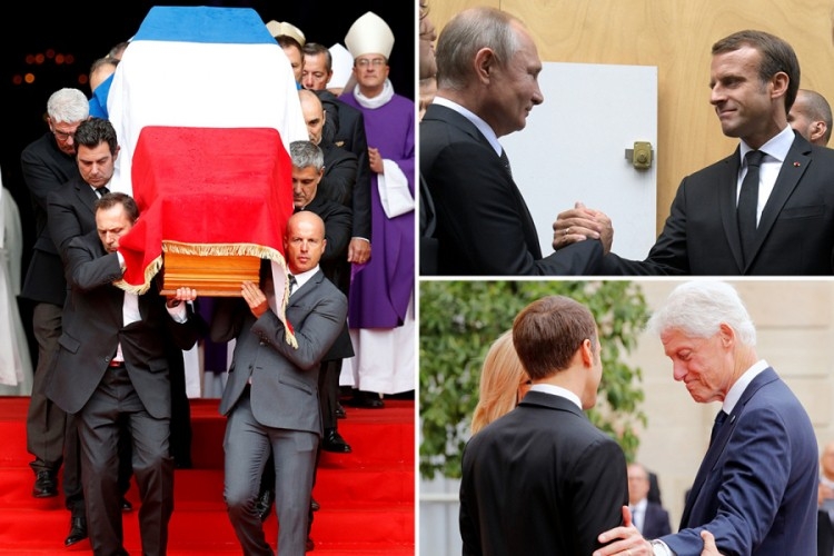 Žak Širak sahranjen pored kćerke: Oproštaj uz vojne počasti