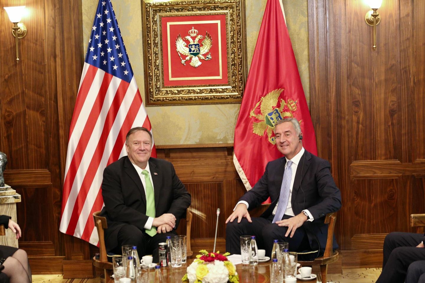 Đukanović i Pompeo: SAD nastavljaju partnerstvo sa Crnom Gorom