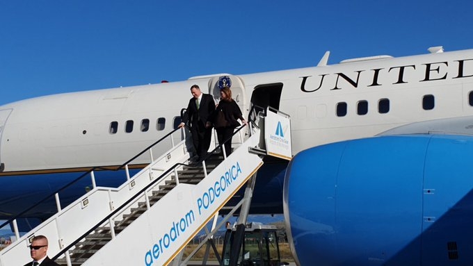 FOTO – Pompeo stigao u Podgoricu: Blokiran dio grada, mjere obezbjeđenja na najvišem nivou