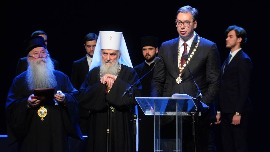 “Za ljubav prema crkvi i neumornu borbu za cjelovitost Srbije”: Vučić odlikovan orednom Svetog Save