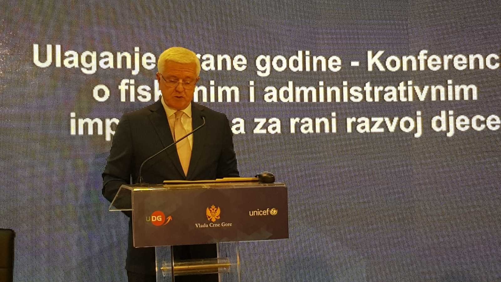 Marković na konferenciji o ranom razvoju djece: Benefite rasta i stabilnosti osjetiće najmlađi