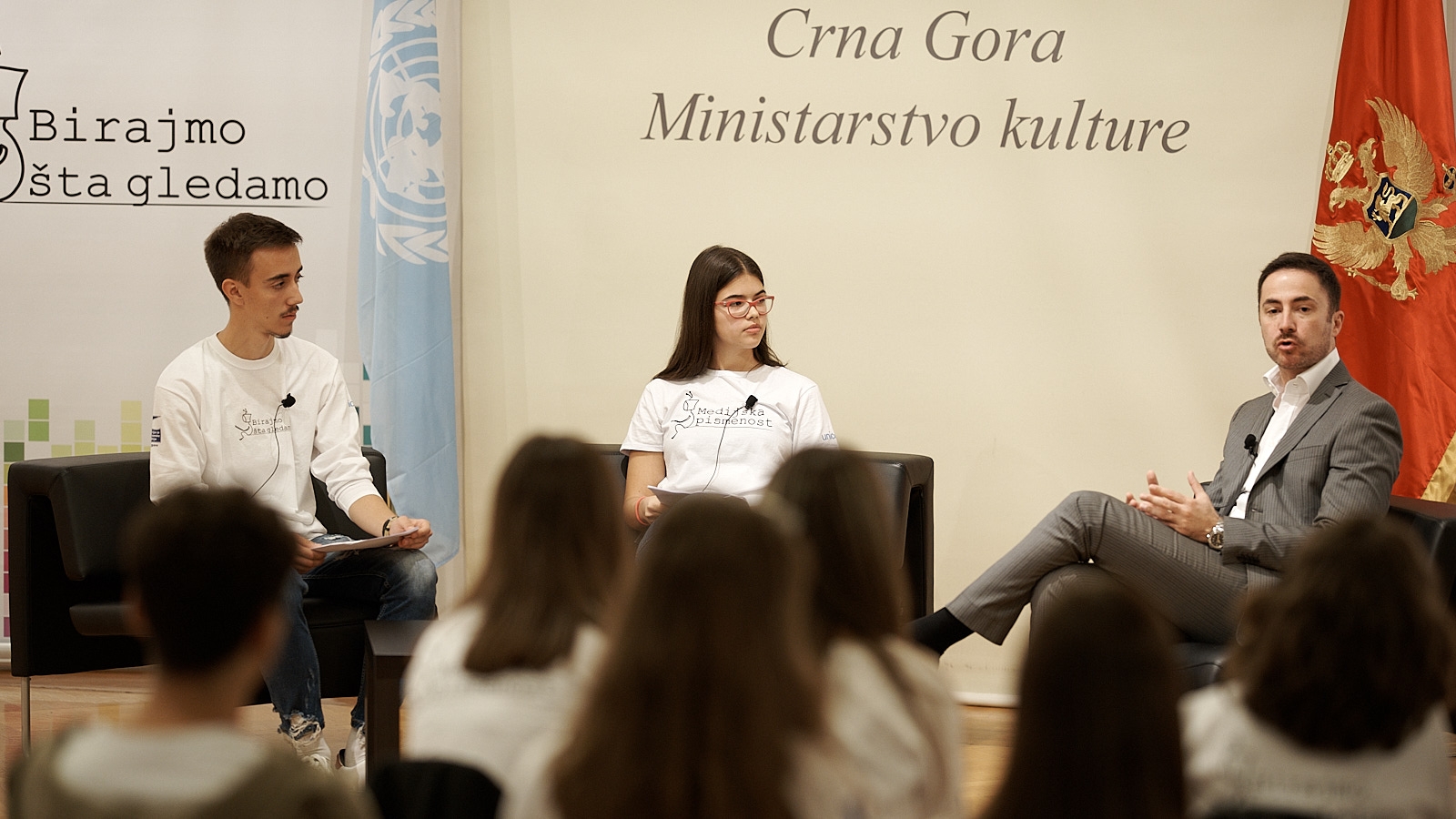 Mladi reporteri UNICEF-a preuzeli Ministarstvo kulture, Bogdanović obećao podršku