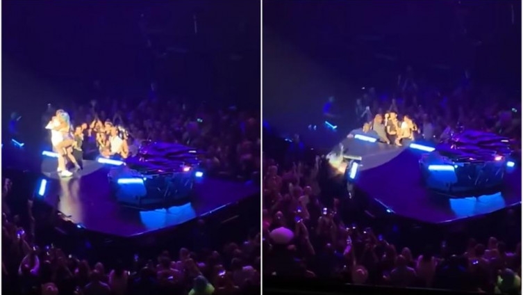 (VIDEO) Lejdi Gaga imala nezgodu na nastupu: Pjevačica pala s bine, fanovi zabrinuti
