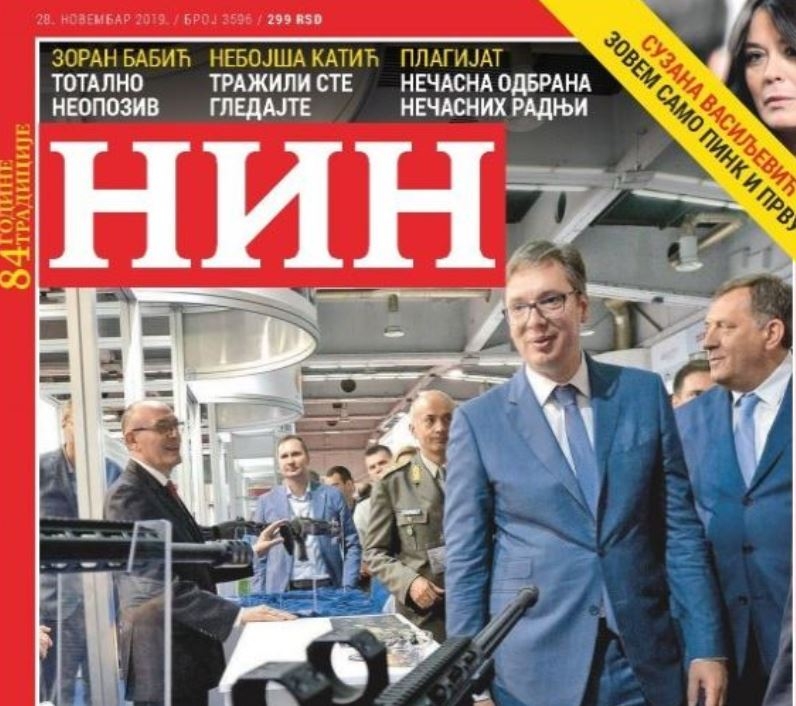 Vučić: Žao mi je što je NIN povukao naslovnu stranu