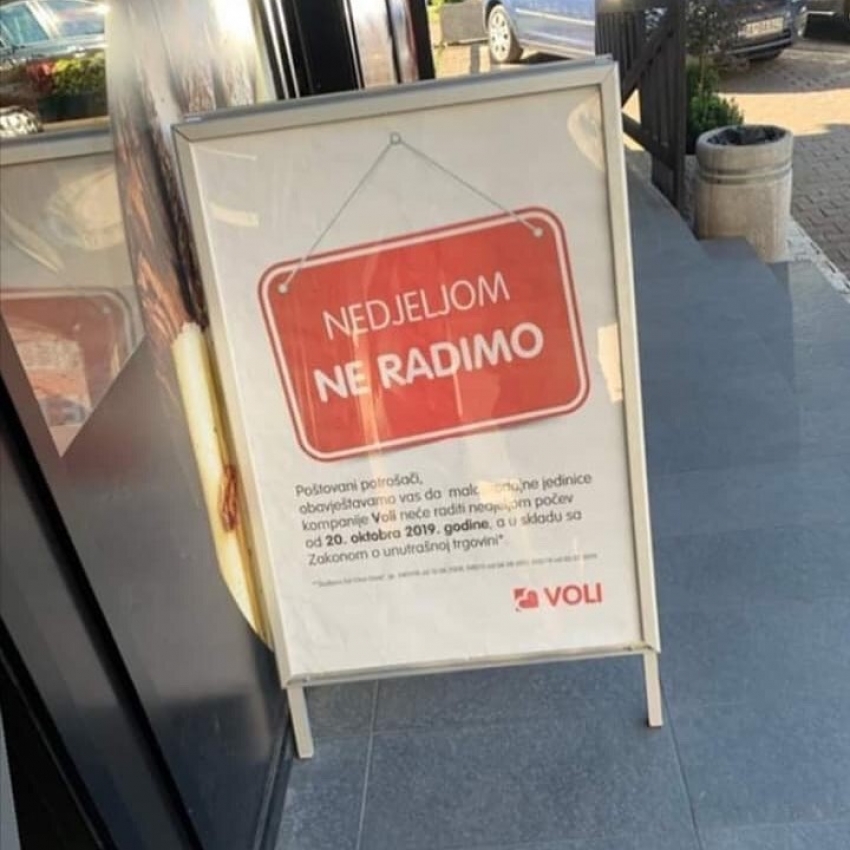Radnici u trgovinama ostaju bez slobodnog dana?! Inspekcija tvrdi: Dozvoljen je popis nedjeljom, ali nema trgovine