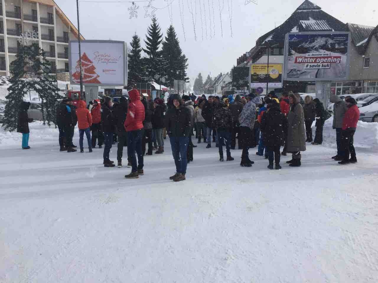 Žabljačani blokirali centar grada, razlišli se nakon 20 minuta