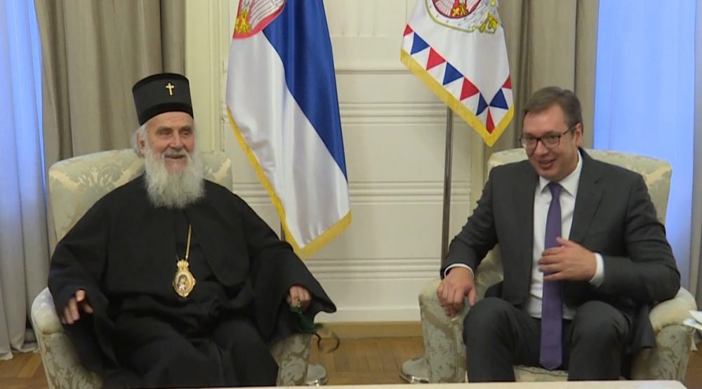 Irinej i Vučić: Stvari u Crnoj Gori treba smirivati
