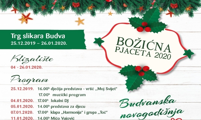 ”Božićna pjaceta” u Budvi