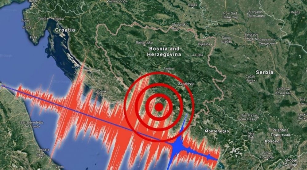 Dva zemljotresa jutros u Bosni i Hercegovini